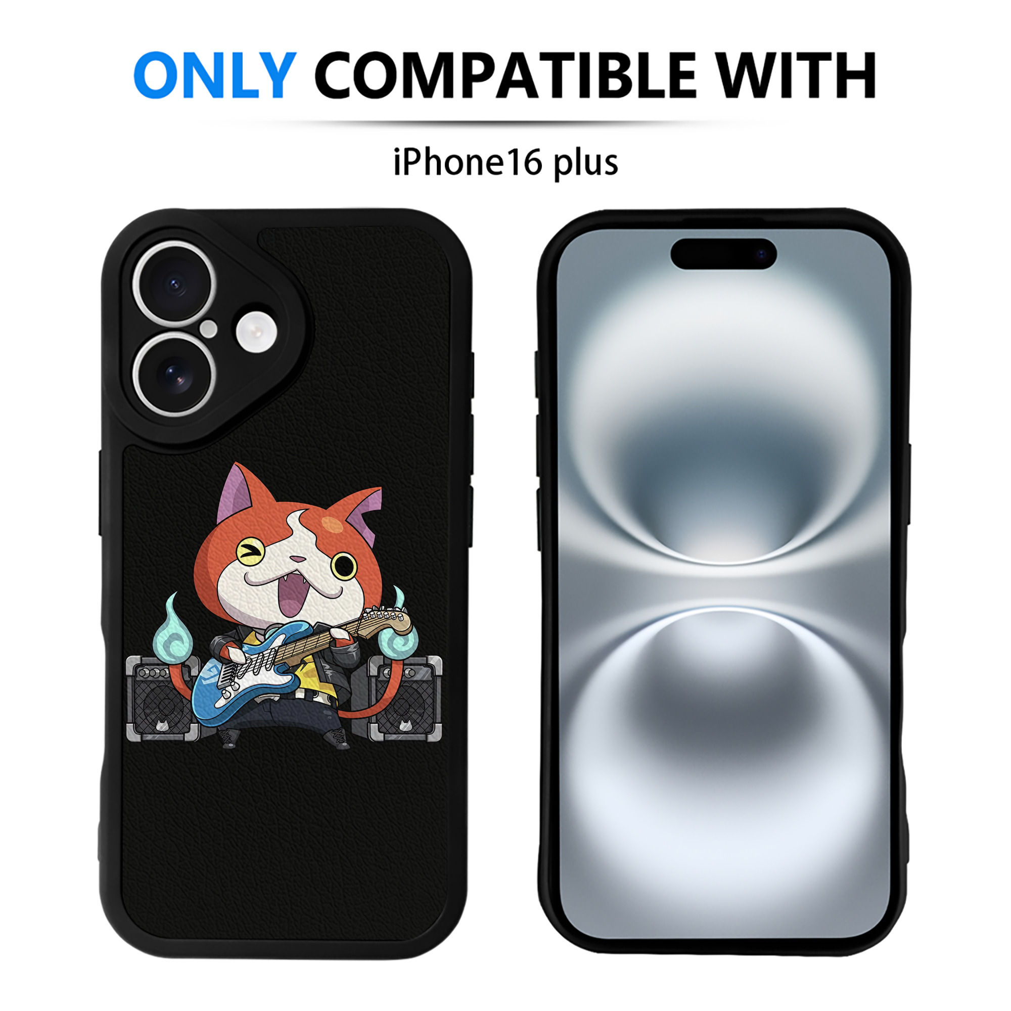 （画像用） 妖怪ウォッチ Yo-kai Watch 【iPhone 16シリーズ対応】シリコンスマホケース（レザー調） 材質：シリコン